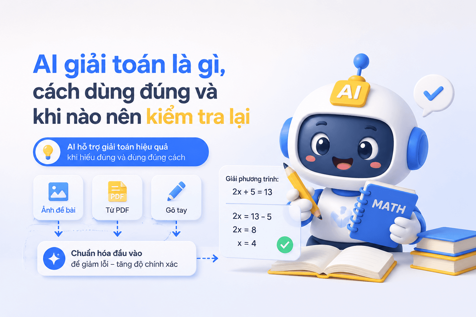 AI giải toán là gì, cách dùng đúng và khi nào nên kiểm tra lại