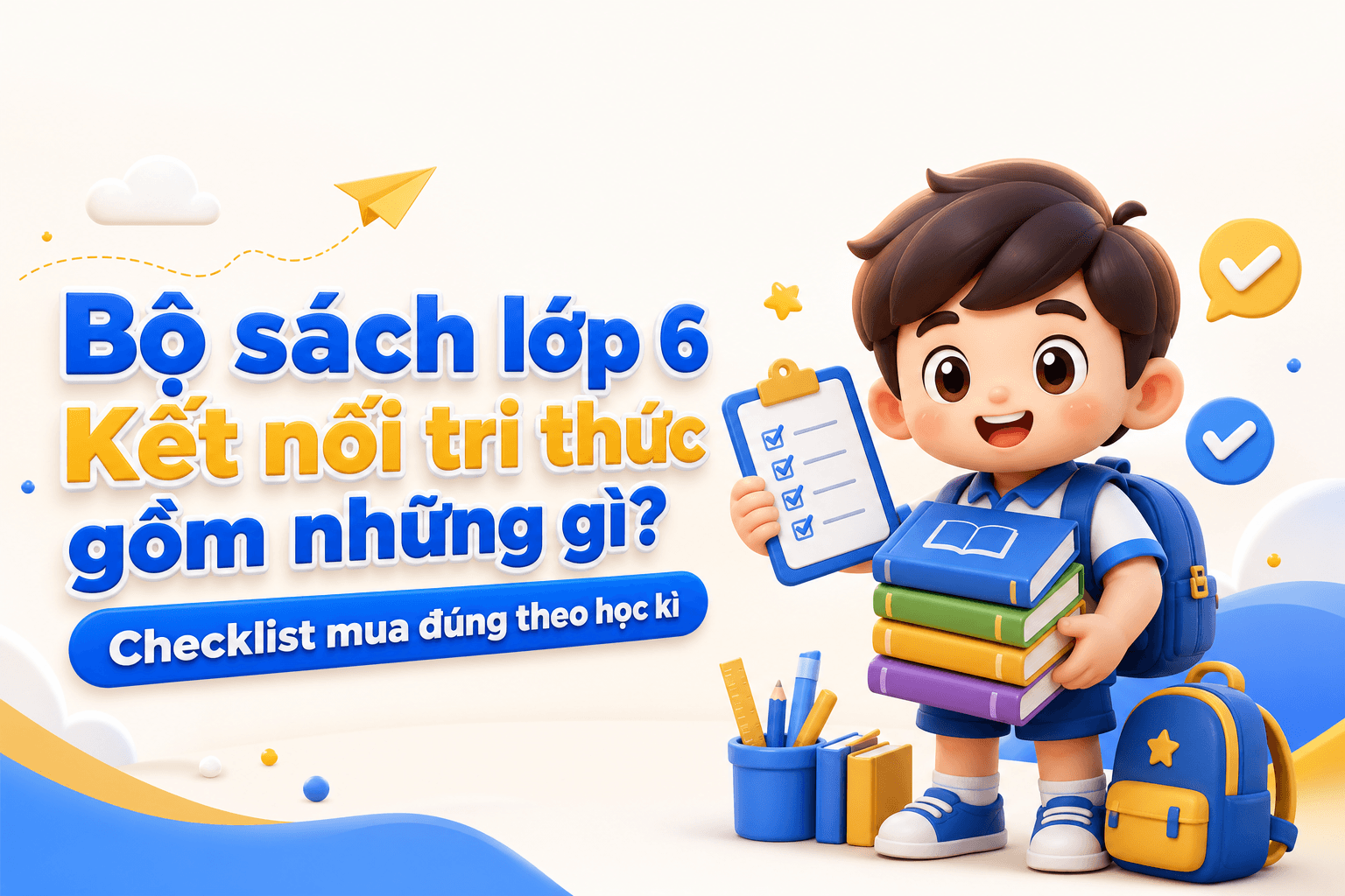 Bộ sách lớp 6 Kết nối tri thức gồm những gì? Checklist mua đúng theo học kì