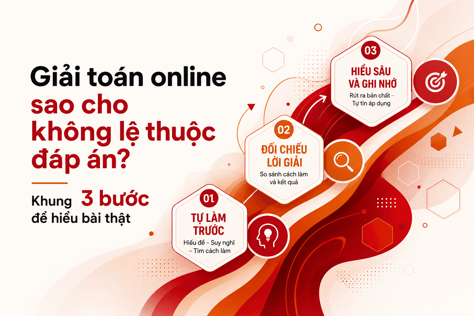 Giải Toán online: Cách học để hiểu bài, không chỉ chép đáp án